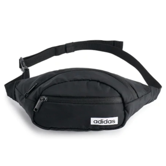 adidas Other - ADIDAS — Black & White Core Waist Travel Bag — NWT